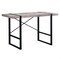 Homeroots 30 in. Taupe Particle Board & Black Metal Computer Desk 333474 - alternate 1